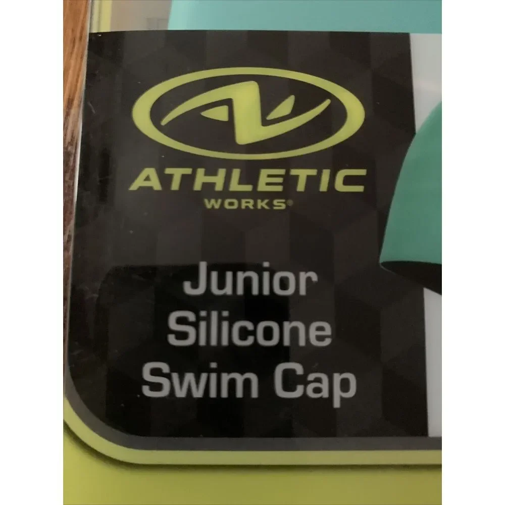 Athletic Jr Silicone Swim Cap Teal‎ Color